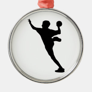 handball player metal tree decoration