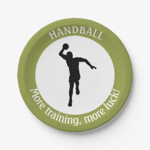 HANDBALL PLAYER PAPER PLATE