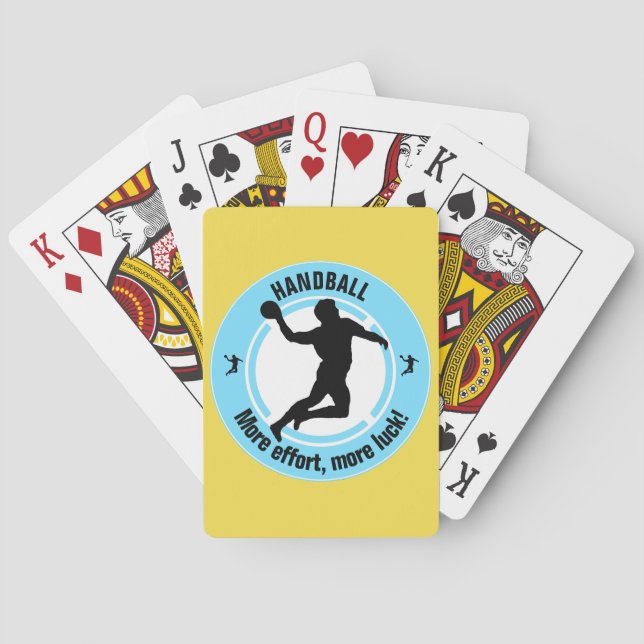 HANDBALL PLAYER PLAYING CARDS (Back)
