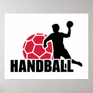 Handball player poster