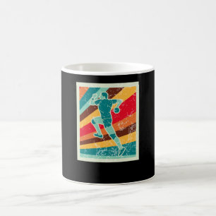Handball Player Retro Coffee Mug