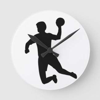 Handball player round clock