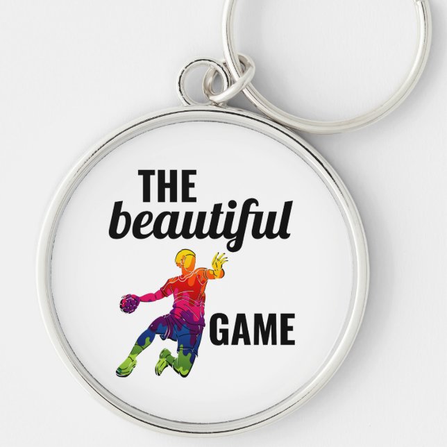Handball Player Sport Team Handballer Funny Saying Key Ring (Front)