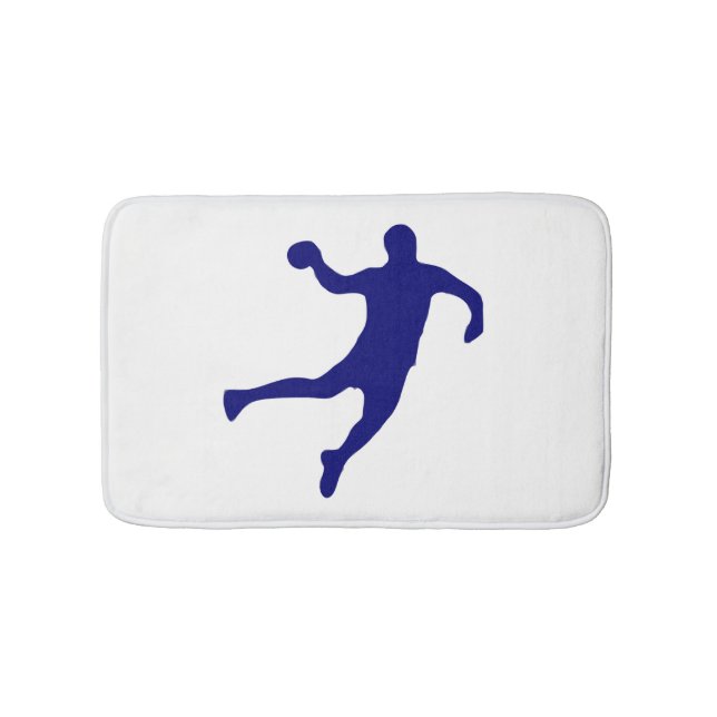 Handball Silhouette Bath Mat (Front)