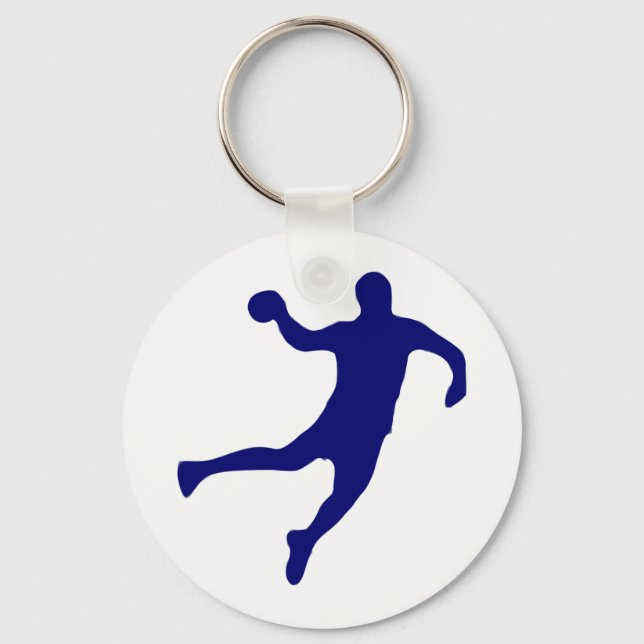 handball Silhouette Key Ring (Front)