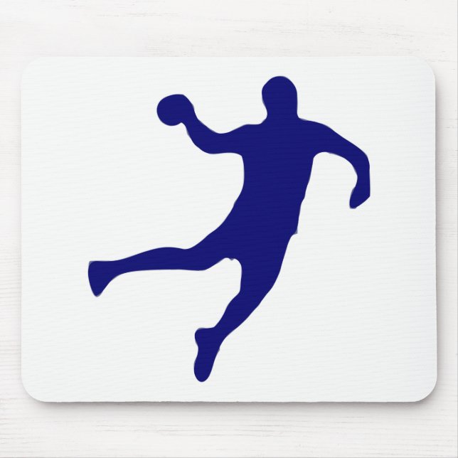 Handball Silhouette Mouse Mat (Front)