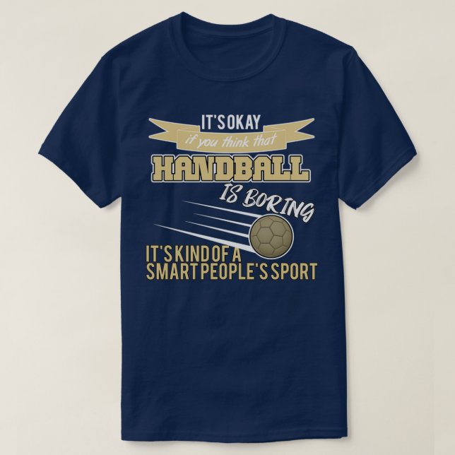Handball smart peoples sport T-Shirt (Design Front)