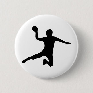 handball spieler dodgeball 6 cm round badge