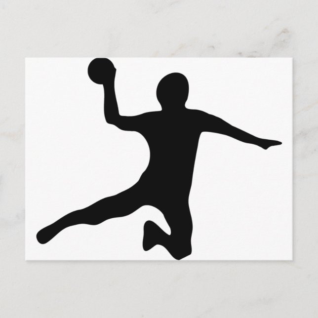 handball spieler dodgeball postcard (Front)