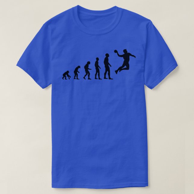 Handball Sports Handball Player Evolution Gift T-Shirt (Design Front)