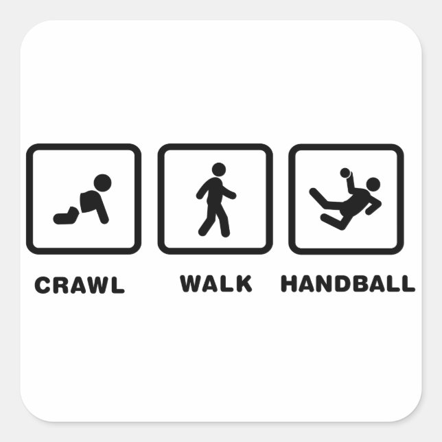 Handball Square Sticker (Front)