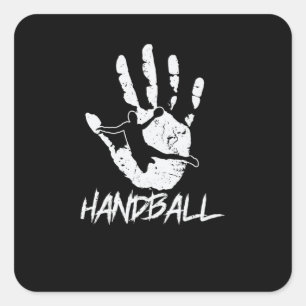 handball square sticker