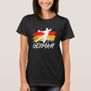 Handball Team Germany Flag Handballer Ball Sports  T-Shirt