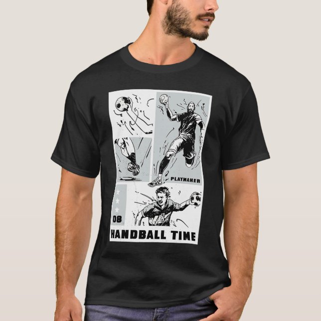 Handball time Playmaker Collage T-Shirt (Front)