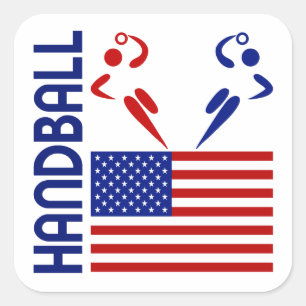 Handball United States Square Sticker