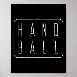 Handball Vintage Gift Player Tee Poster
