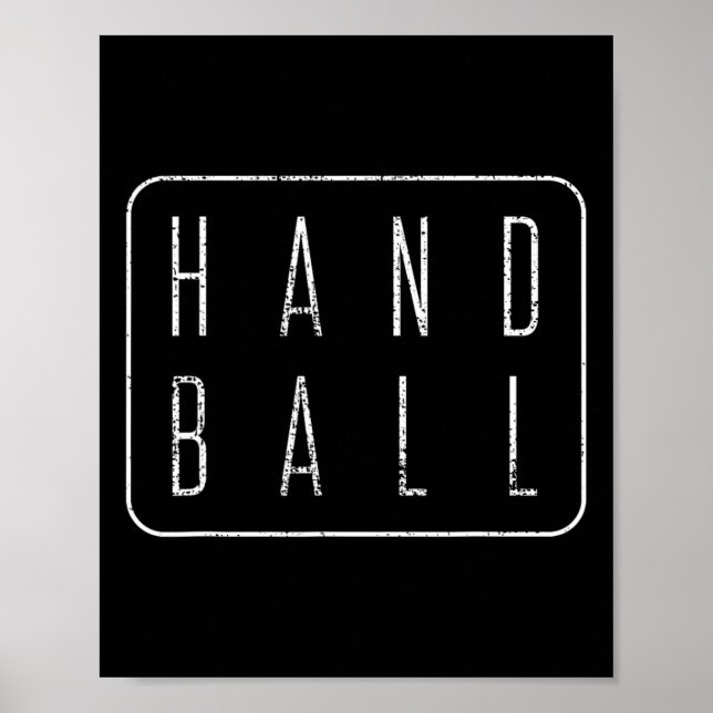 Handball Vintage Gift Player Tee  Poster (Front)
