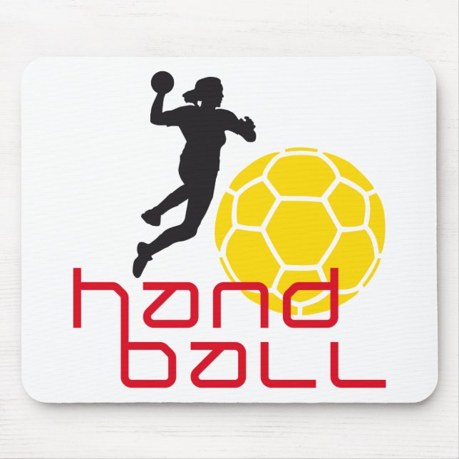 handball woman mouse mat (Front)
