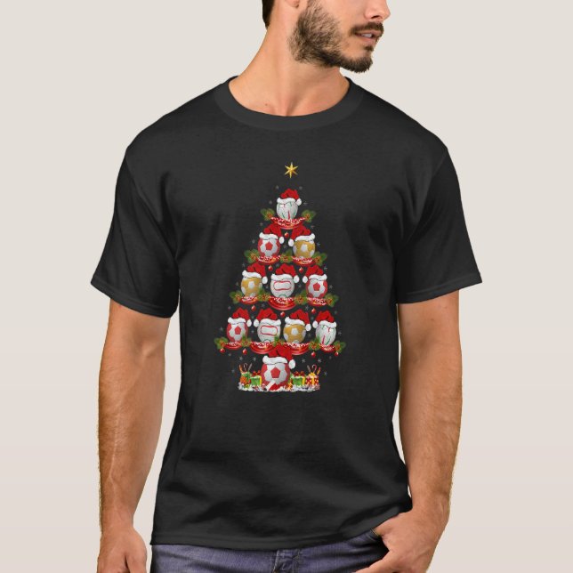 Handball  Xmas Holiday Santa Handball Christmas Tr T-Shirt (Front)
