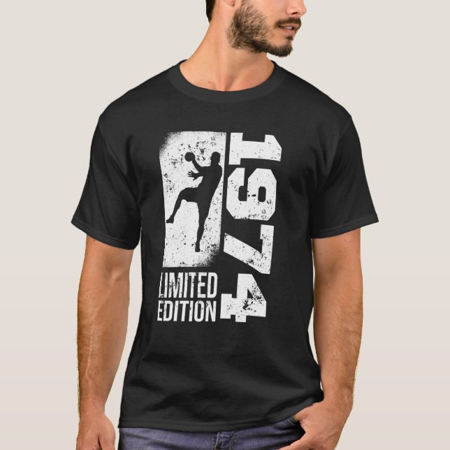 Handballers Handball game 1974 Birthday Handball T-Shirt (Front)