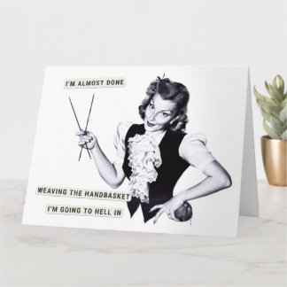 Handbasket To Hell Card