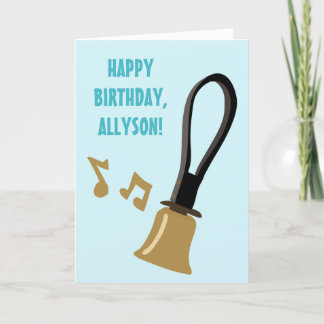 Handbell Choir Ringers Players Personalised Card
