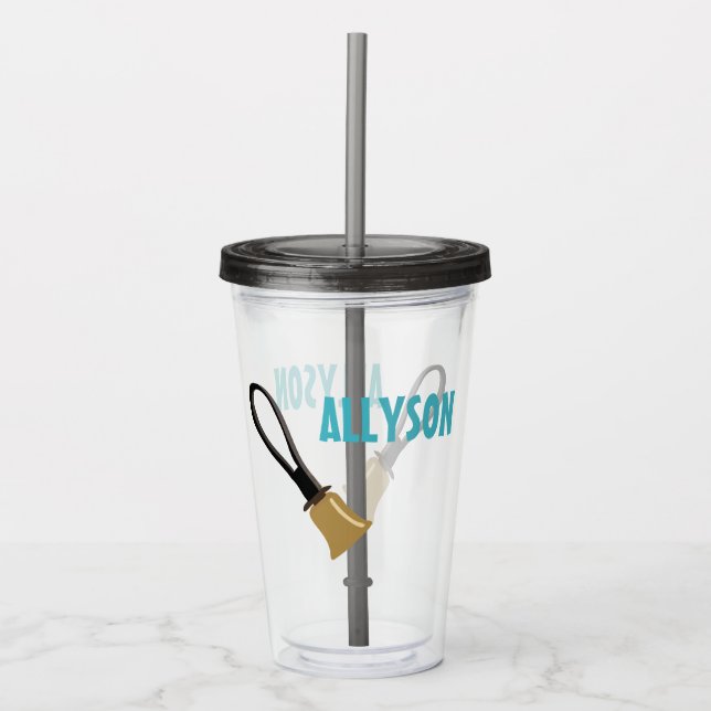 Handbell Choir Ringers Players Personalized Acrylic Tumbler (Front)
