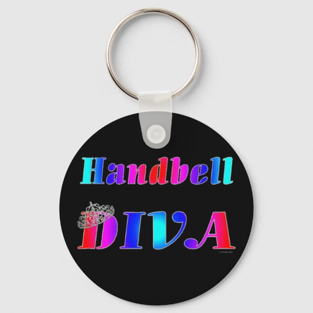 Handbell Diva Key Ring (Front)