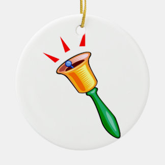 Handbell graphic image, hand chime image ceramic tree decoration