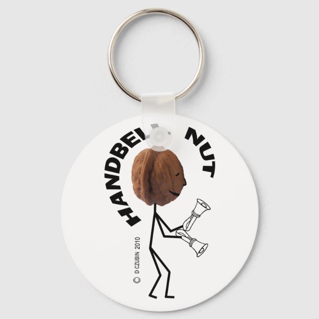 Handbell Nut Key Ring (Front)
