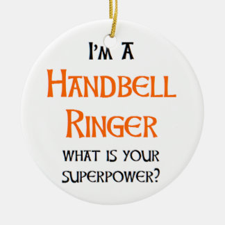 handbell ringer ceramic tree decoration