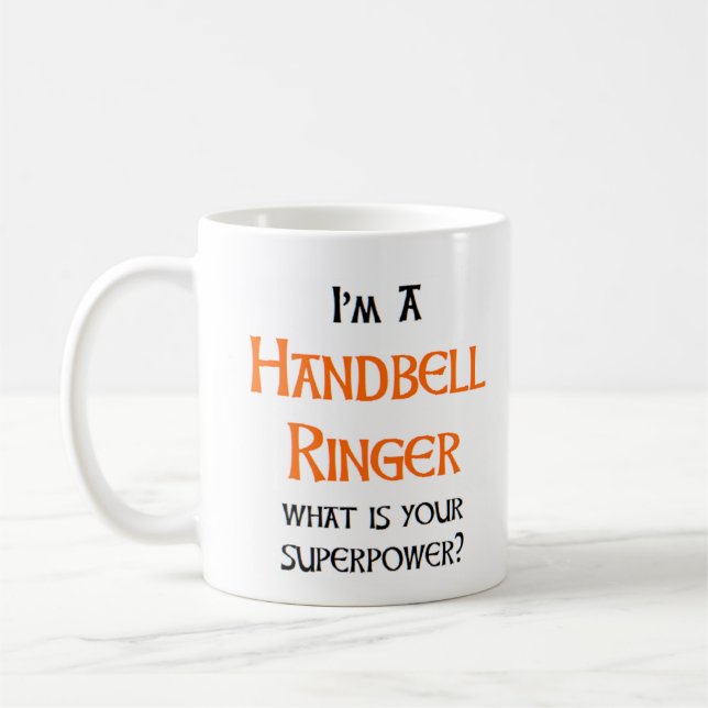 handbell ringer coffee mug (Left)