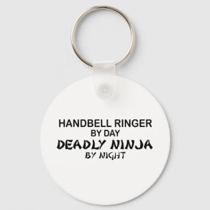 Handbell Ringer Deadly Ninja by Night Key Ring