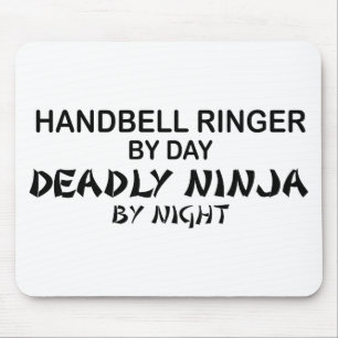Handbell Ringer Deadly Ninja by Night Mouse Mat