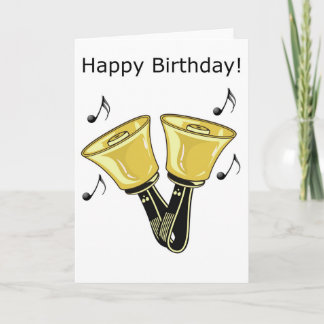 Handbells - Happy Birthday Card