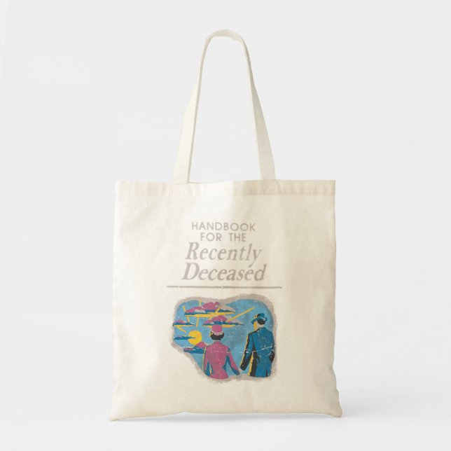 Handbook for the Recently Deceased Pre distressed  Tote Bag (Front)