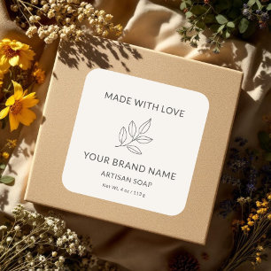 Handcrafted Artisan Minimalist Botanical Label