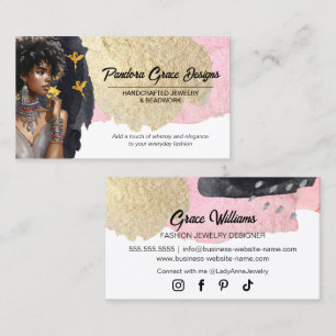 Handcrafted Jewellery Designer Business Card