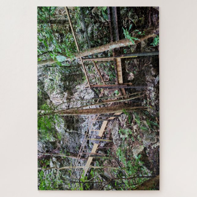 Handcrafted Jungle Walkway Jigsaw Puzzle (Vertical)