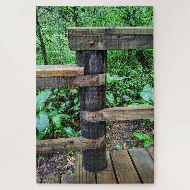 Handcrafted Jungle Walkway Jigsaw Puzzle (Vertical)