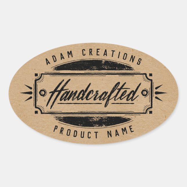 Handcrafted Personalised Label Stickers (Front)