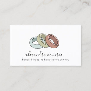 Handcrafted Rings Logo   Jewellery Designer  Business Card