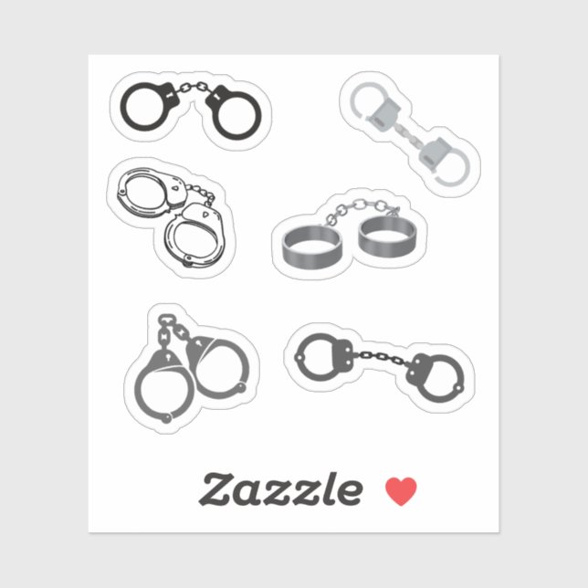 Handcuff Stickers (Sheet)