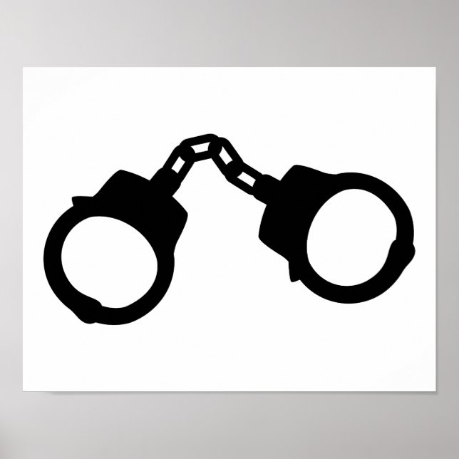 Handcuffs icon poster (Front)