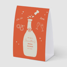 Handdrawn Champaign Bridal Shower Sign