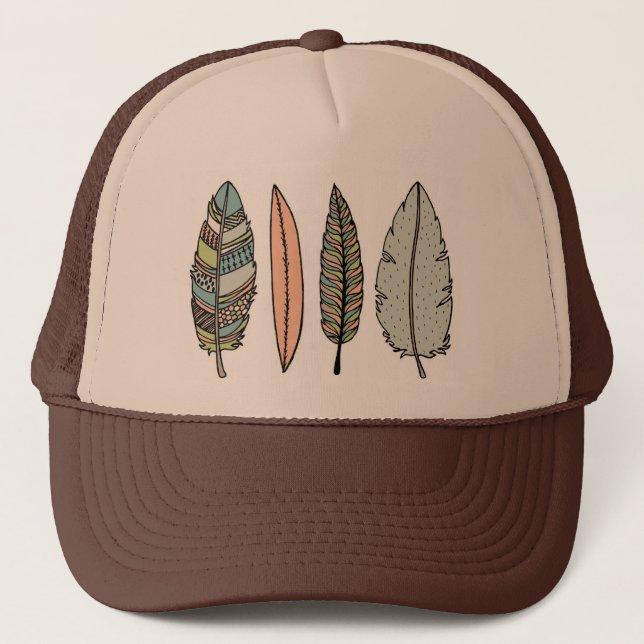 handdrawn feather hat (Front)
