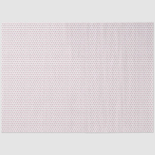 Handdrawn Hearts Valentine Pink and Grey on White  Tissue Paper