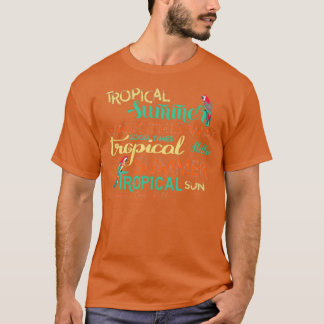 Handdrawn phrases about tropical summer and sun T-Shirt