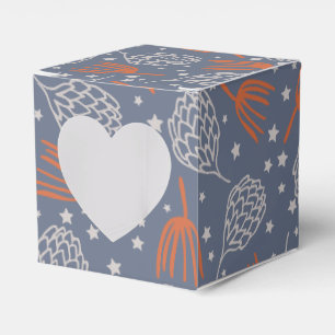 Handdrawn Pine Cones and Boughs Favour Box