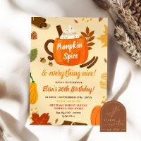 HandDrawn Pumpkin Spice and Everything Nice Party